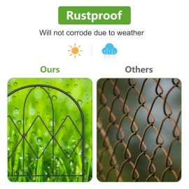 Not Available Decorative Garden Fence, 12.5in (L) x 16.5in (H)