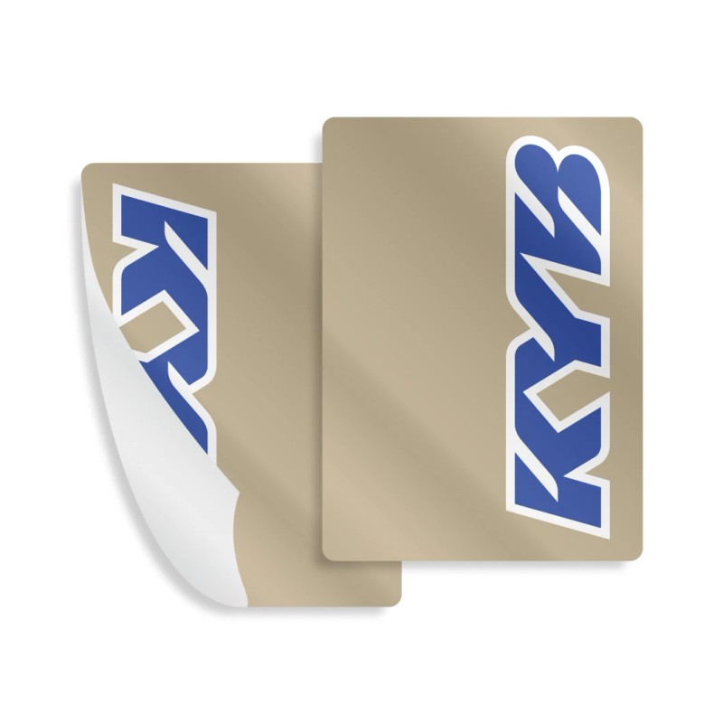 KYB Fork Stickers Suspension Decals Set (Yamaha Blue) (9x6.5)