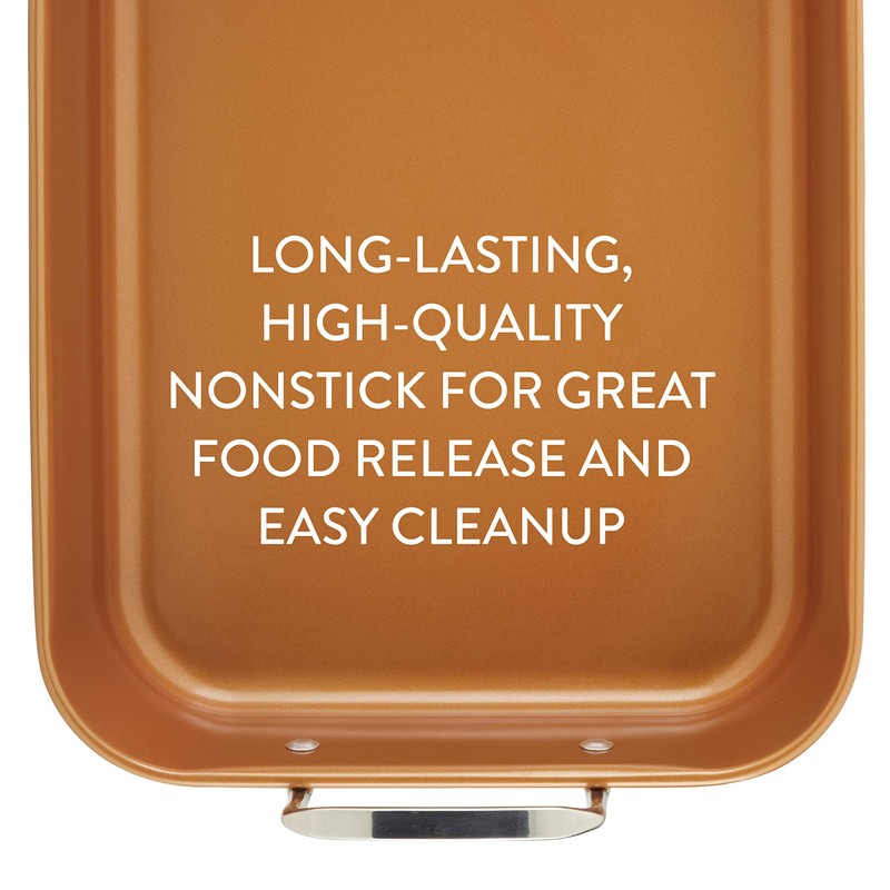 Ayesha Curry Nonstick Roaster / Roasting Pan with Rack -