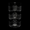 WUPYI Rotating Display Stand,3 Tier 12 Pocket Spinning Acrylic Business