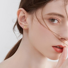 Mountain Earrings 14K Solid Gold Mountain Stud Earrings Mountain Jewelry Gifts for Women