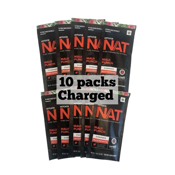 Pruvit Prüvit Ketones NAT 10 Packets Charged MAUI PUNCH/ FREE