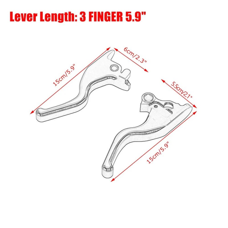 Motorcycle 3 Finger Clutch Brake Lever CNC Short Hand Clutch