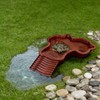 Small Water Dish Plastic Reptile Bathing Pool， Thickened Non-Slip Feeding