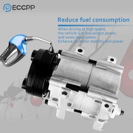 ECCPP CO 101300C AC Compressor fit for 1992-1996 Compatible for Ford Escort 1.9L 1997-2002 F-ord Escort 2.0L 1992-1996 M-ercury Tracer 1.9L 1997-1999 for M-ercury Tracer 2.0L