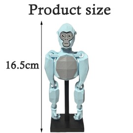 6in Light Blue Articulated Toy with Stand, Orangutan Tag, Merch for Gaming Enthusiasts, Flexible Tag Toy, Collectible Figure for Stress Relief and Desktop Decoration,​ Home and Offices