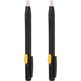 2Pcs Black Pen Tailors Chalk Pencil Sewing Fabric Markers, Erasable Chalk Pencil Disappearing Needlework Marking Pen for Cotton, Knit, Line, Sewing Tools