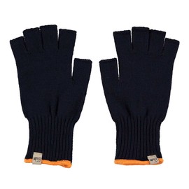 Minus33 Merino Wool Fingerless Gloves - Warm Knitted Gloves - Hunting Gloves - Half Finger Gloves - Navy - Small