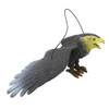 STOBAZA Owl Decoy, Lifelike Flying Hawk Decoy with Hanging Strings,