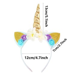 Pack of 6 Unicorn Headband Children, Unicorn Headband Horn Headband, Unicorn Horn Headband, Unicorn Headband, Unicorn Headband, Horn Headband Hair Band, Hair Band for Girls