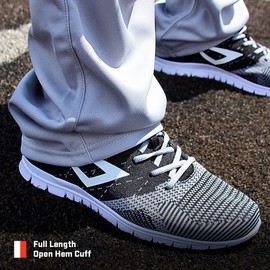 3N2 Baseball Pants for Boys Youth, Stock Pro-Weight Poly Pant-Open Hem, White (Youth Large)