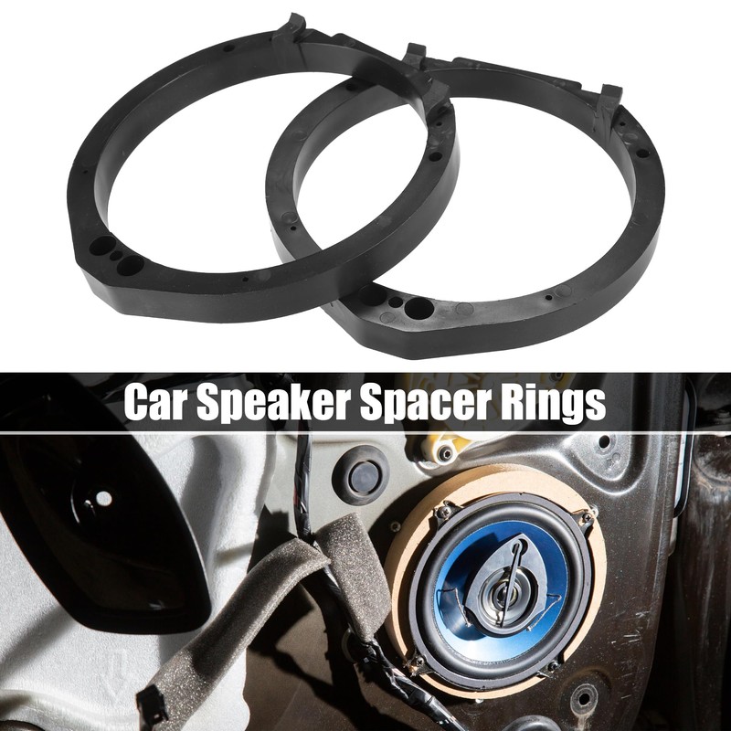 QUARKZMAN 6.5 Inch Speaker Adapter Distance Ring with Cable Combination