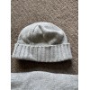 Tiffany & Co Cashmere Embroidered Scarf And Beanie Grey Onesize