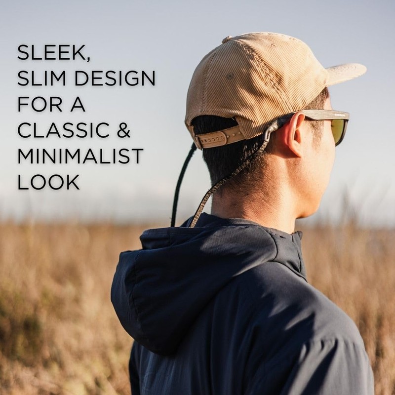 TETHER Leather Slim Eye Wear Retainer/Sunglass Strap/Eye Wear Strap (Red)