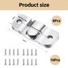 8 Pieces Headboard Wall Flush Mount Brackets: Heavy Duty Flush