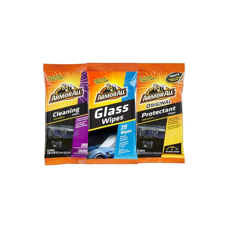 Armor All Wipes 20 Wipes in a Pouch (Protectant, Cleaning
