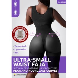 Snatched Body Stage 1 Faja Post Surgery Compression Garment Shapewear Bodysuit for Women Tummy Control