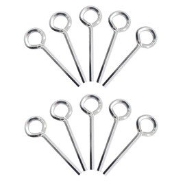 Aienxn 10pcs 5/32 inch Standard Hex Dogging Key with Full Loop，Metal Allen Wrench Door Key for Push Bar Panic Exit Device (Silver) Q-O-046-W-5/32