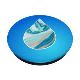 Aromatherapy Essential Oil Blue Marble Drop Swag