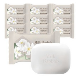 Milk Baobab Soap Soap All-in-one Cleanser White Soap 100g / 밀크바오밥 비누 솝 올인원 클렌저 화이트솝 100g X10 BNS