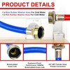 Cenipar 6FT Rubber Washing Machine Hoses Burst Proof 2 Pack