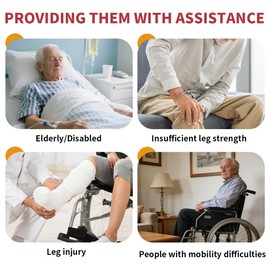 Sit to Stand Lift Sling – Padded Standing Assist with Back & Underarm Support, Divided-Leg Transfer Sling for Patient Mobility, Compatible with Most Stand Aids & Lift Equipment (Red, Large)