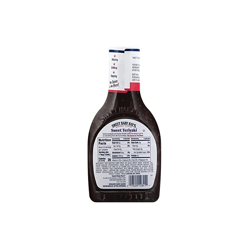 Sweet Baby Ray's Sweet Teriyaki Sauce and Marinade (16 Fl