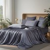 Boqingzhu Bamboo Bed Linen 135 x 200 cm Anthracite Grey