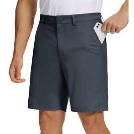 Willit Men's Golf Shorts Stretch Work Dress Shorts Quick Dry Athletic Casual Shorts with Pockets 9" Dusty Blue 34W