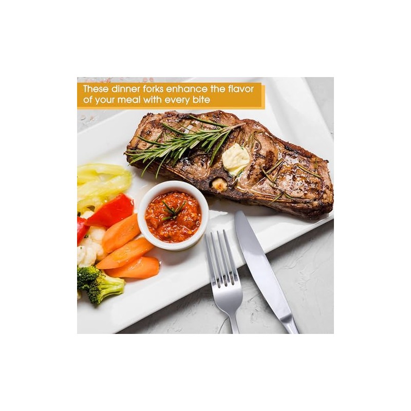 8 Dinner Forks Medium Style