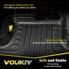 VOUKIY Floor Mats & Backrest Mats & Cargo Liner for