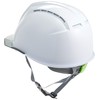 DIC AA11-CSW-HA6E2-A11-WH-S Plastic Helmet, Air Vent, Transparent Bill, Protective Shield