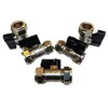 TC 15mm Compression Isolation Valve with Black Lever Handle Thumb