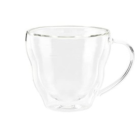 KEYUCA Ripple Double Wall Cup 6.8 fl oz (200 ml) (Moven/Dishwasher Safe) with Handle