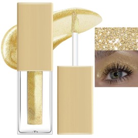 Housn Liquid Glitter Eye Shadow, Long-Lasting Waterproof High Pigment Liquid Glitter Eye Shadow, Starry Sequins Mermaid Eye Shadow, Sparkling Shimmer Metal Eyes Makeup (#04)