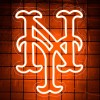 Outdoor Options Co New York Mets Baseball LED Light Sign Eco friendly in stock
