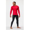 DEVOPS 3 Pack Men's Athletic Long Sleeve Compression Shirts (Large,