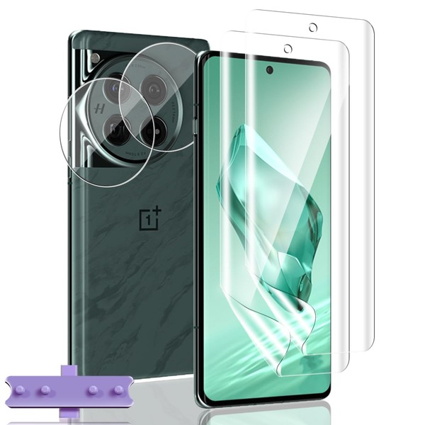 Yiunssy Pack of 2 + 2 Screen Protectors for Oneplus