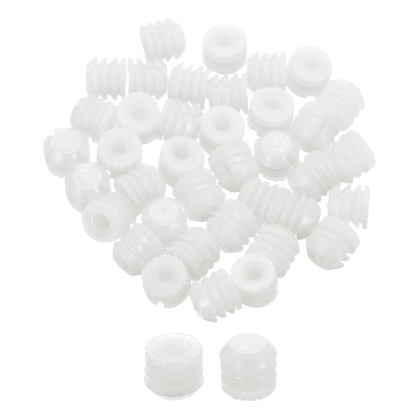 uxcell 100Pcs 0.32"x0.31" Hinge Dowels, Plastic Dowel Insert for Cabinet