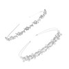 Csirnto Set of 2 Bridal Headband Faux Pearls Rhinestone Headband