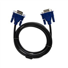GETTTECH Cable VGA 1.5 metros, 15 pines, Macho- Macho, Negro (JLA-3506)