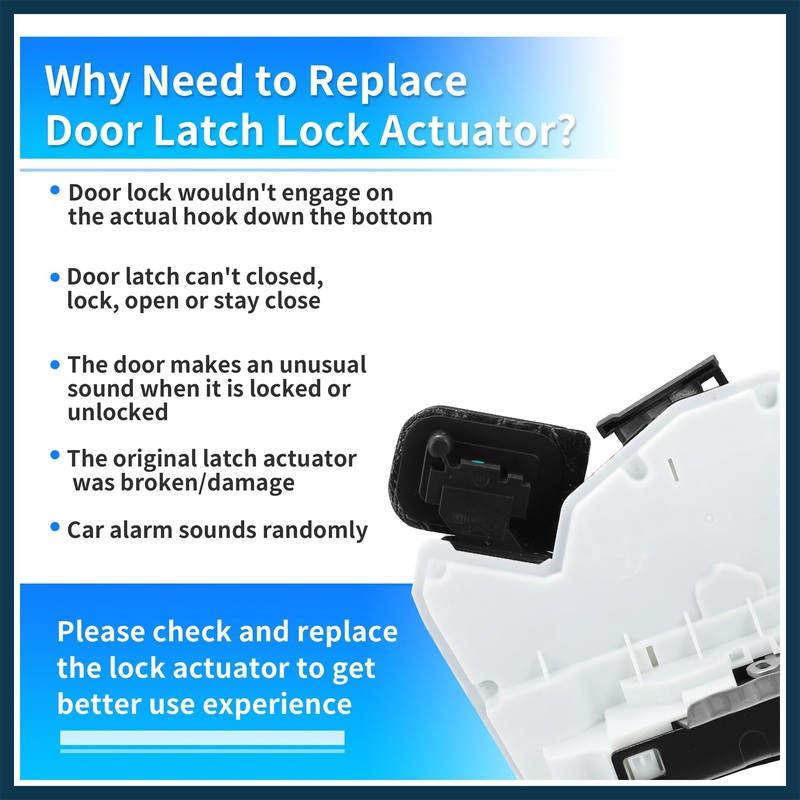 TUCKBOLD Car Door Lock Motor for VW Golf Plastic and