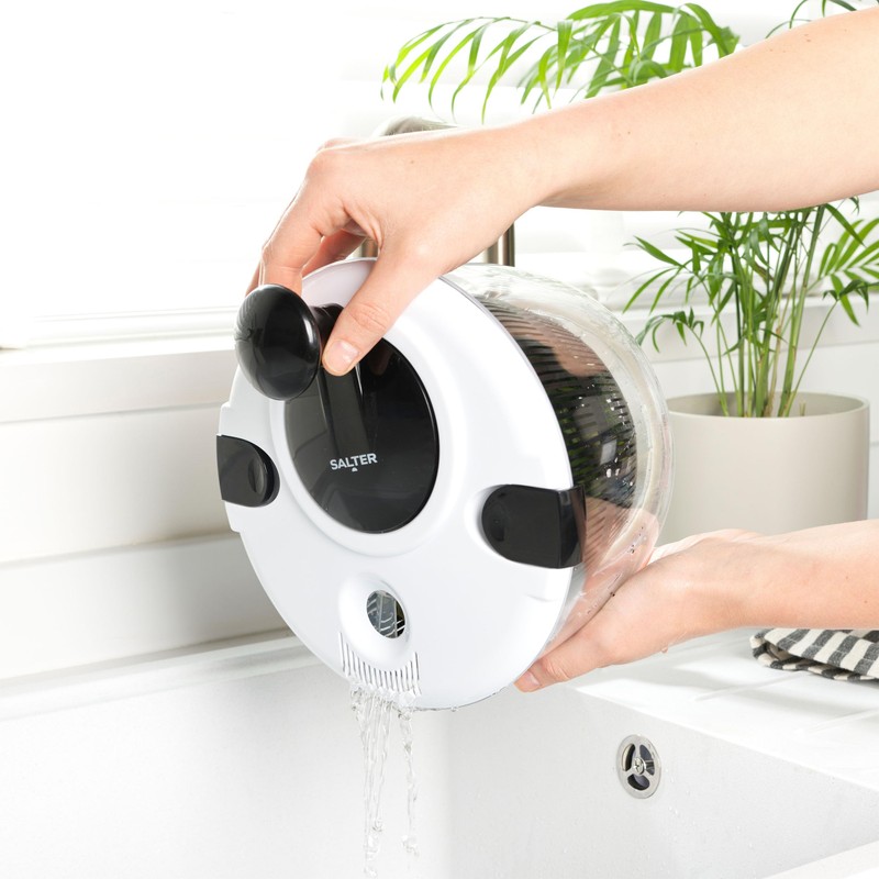 Salter BW12003EU7 Salad Spinner – 3.5 Litre, Wash, Dry, Serve,
