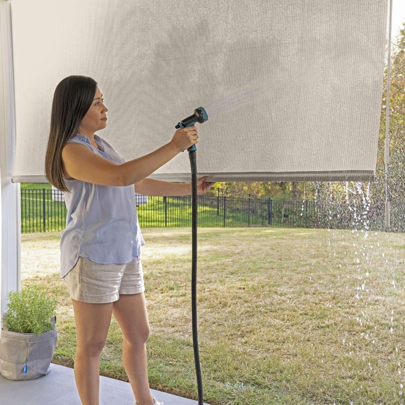 Coolaroo Outdoor Cordless Sun Blocking Roller Shade