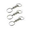 3pcs Detachable Pull Apart Key Rings Quick Release Keychain Dual
