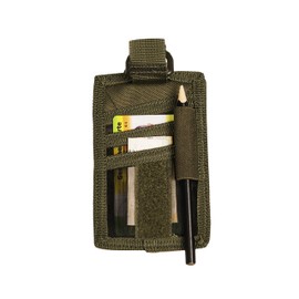 Mil-Tec ID Card Case, Tactical ID Card Holder, MOLLE Compatible ID Bag with Viewing Window, , Lanyard, Belt Loop, Card Holder for Business ID, Ticket