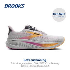 Brooks Ghost 17 DK Smoke Grey - 10.5/42.5, Oyster Apricot Pink, 42.5 UK