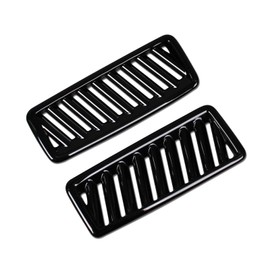 Ruiq Toyota Harrier 80 Series Interior Front Upper Air Conditioner Ring Garnish Vent Panel for Toyota Harrier (Piano Black)