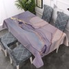 Walmsco Tablecloth Purple Gold Marble Decor For Dining Room Kitchen