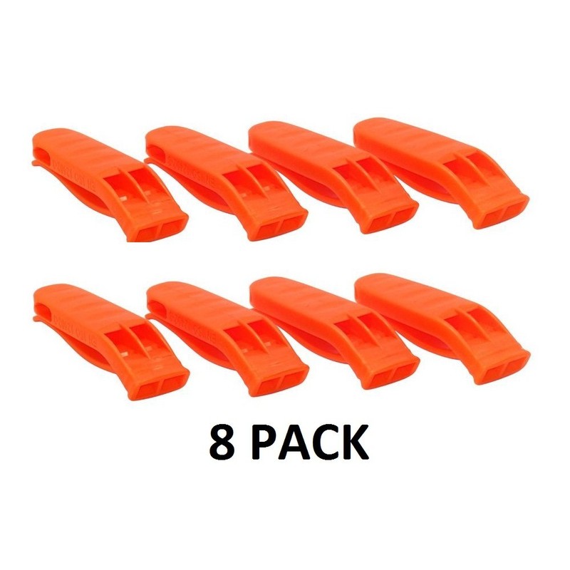 Online Services (8 pack) Safety Keychain Marine Whistle Boating Camping